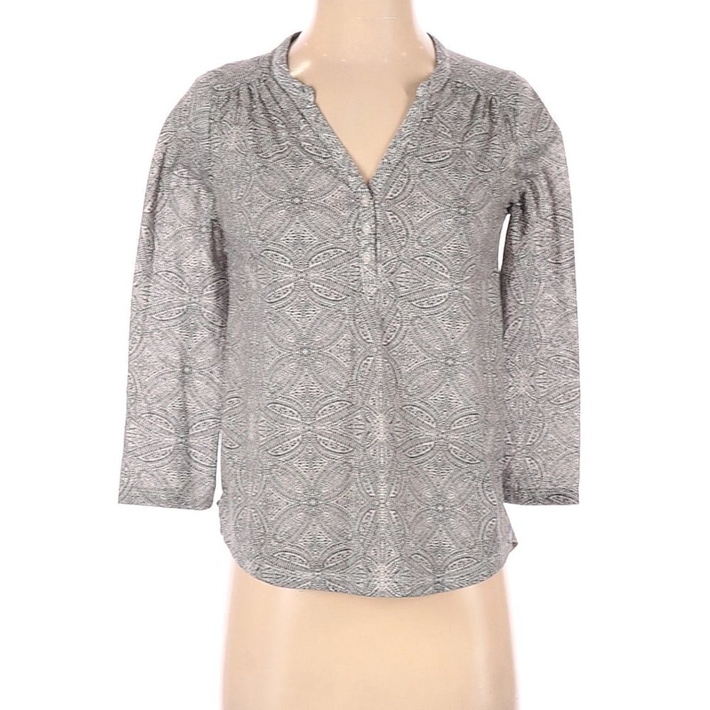 H&M Women's 3/4 Sleeve Gray Top XS